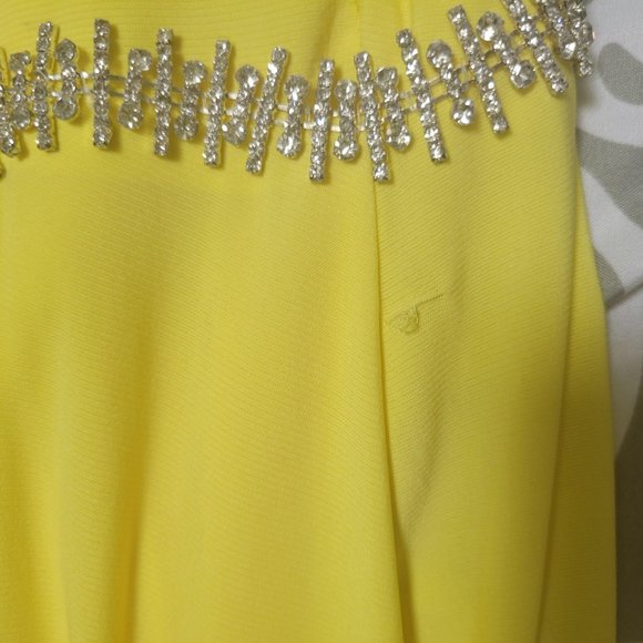 Canary Yellow Evening Gown - Picture 2 of 6